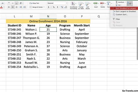 How to Sort by Date in Microsoft Excel